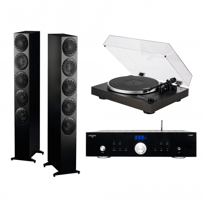 Dual CS 418 Turntable, Advance Paris X-i50 BT Integrated Amplifier & Scansonic M40 Speakers